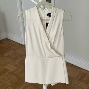 NWT Topshop White Skort Romper